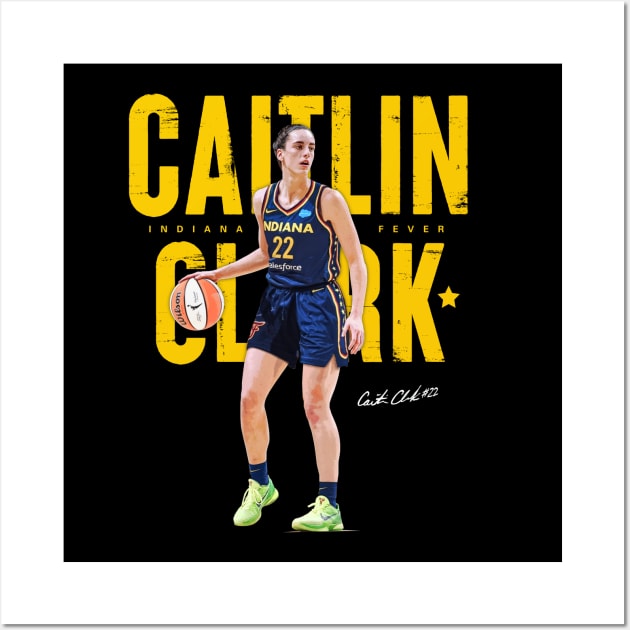 Caitlin Clark Indiana Fever Wall Art by Juantamad